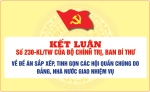 Kết luận số 230-KL/TW của Bộ Chính trị, Ban Bí thư về Đề án sắp xếp, tinh gọn các hội quần chúng do Đảng, Nhà nước giao nhiệm vụ