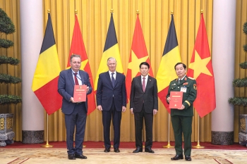 Một số hình ảnh chuyến thăm của nhà vua Bỉ tại Việt Nam