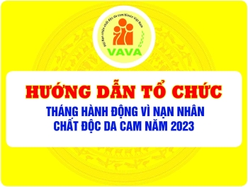 Hướng dẫn tổ chức Tháng hành động vì nạn nhân chất độc da cam năm 2023